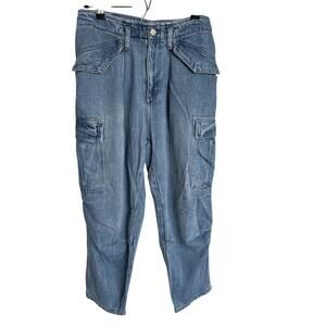 Lucky Brand Jeans, Liquid Denim Luxe Cargo Barrel Jean, EUC 4/27